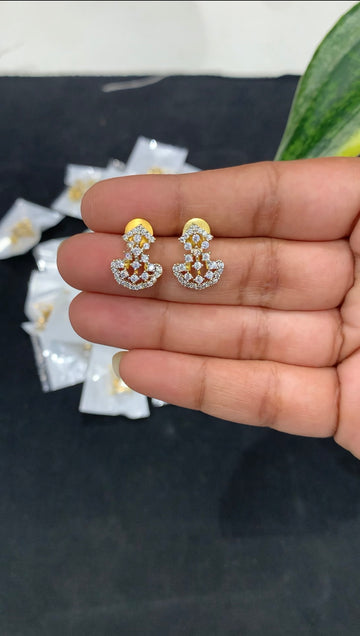 Beautiful Diamond Replica studs with pushback