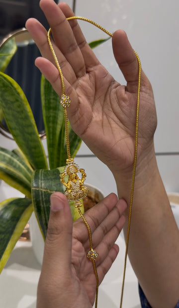 Beautiful Lakshmi devi side pendent thali chain 24 inchs long
