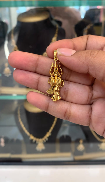 Beautiful hangable damarukam locket