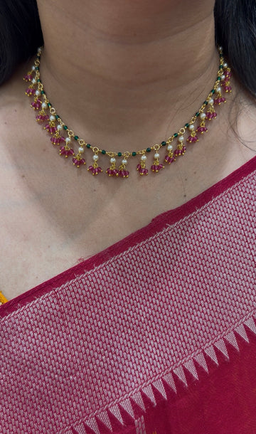 Beautiful handmaking crystal beads necklace