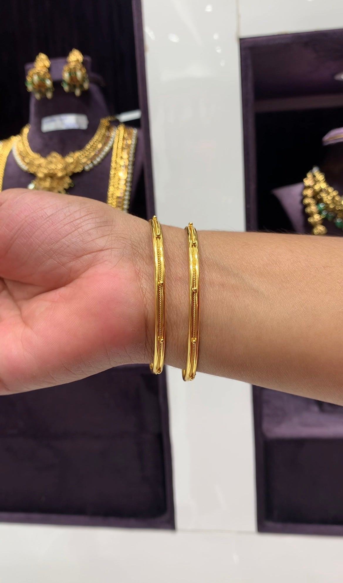 Beautiful micro plated dailywear bangles