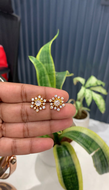 Because white stone studs with pushback