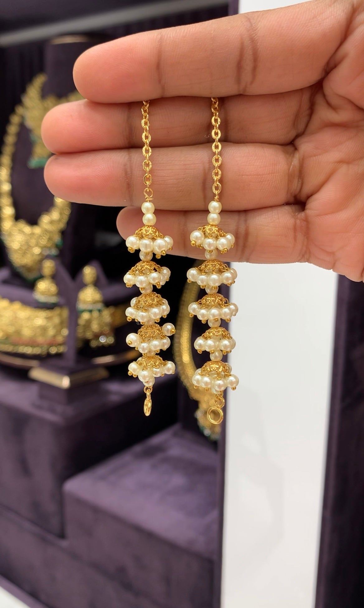 Beautiful handmaking white pearls matilu