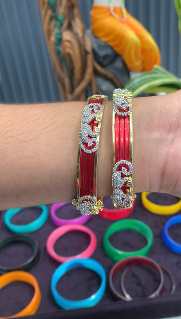 Beautiful GJ polish openable bangles ( changable bangles)