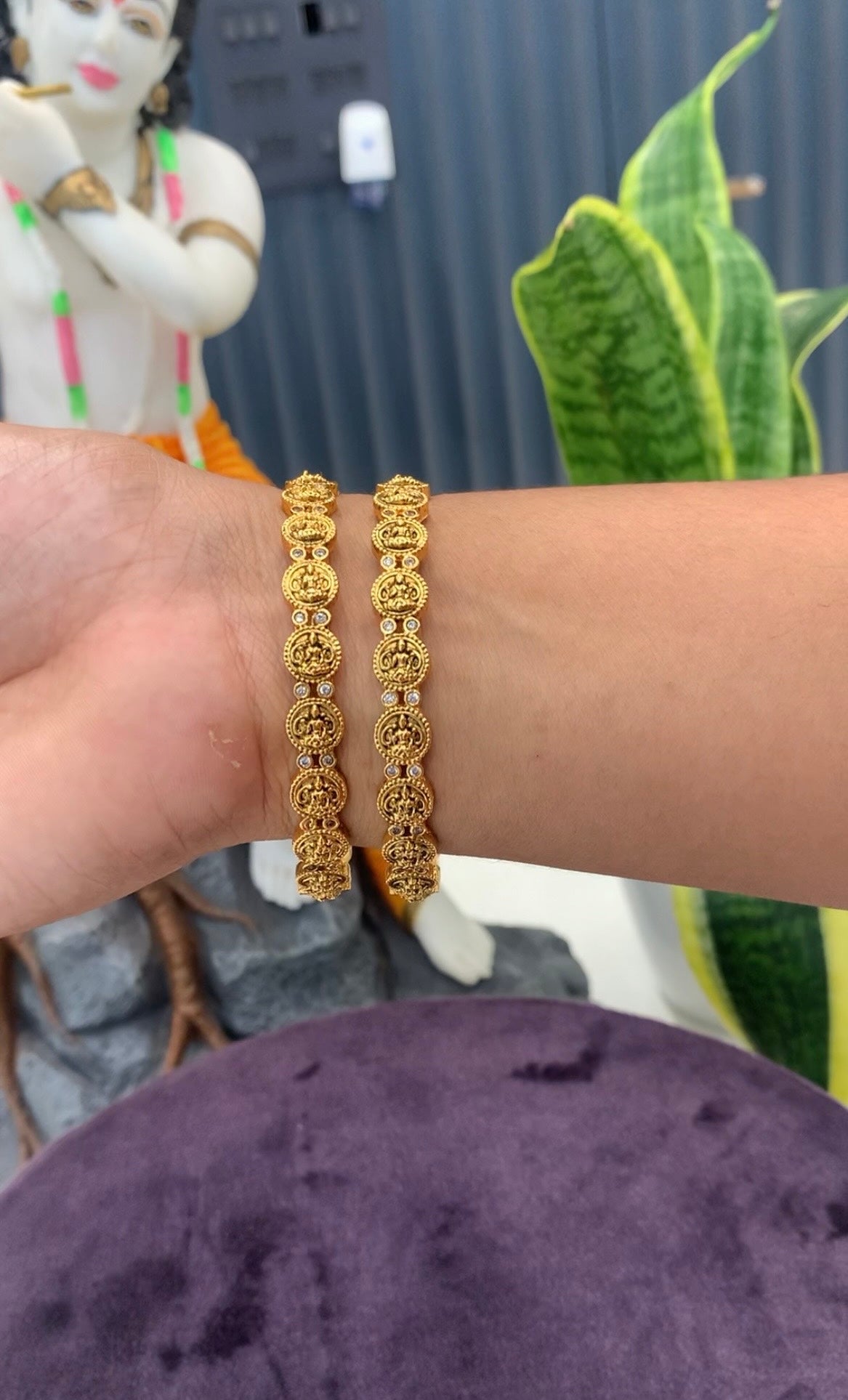 Beautiful Lakshmi devi kasula Bangles
