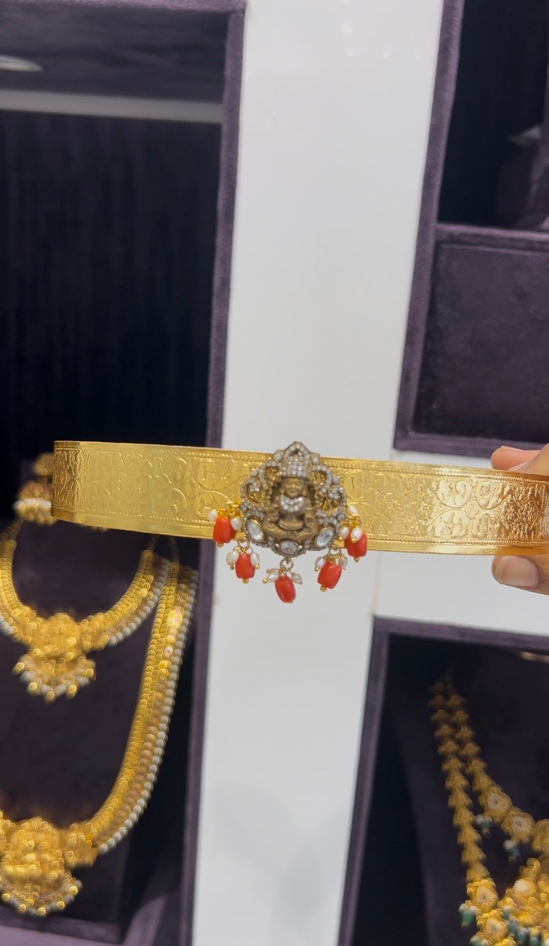 Beautiful Lakshmi devi locket kids vaddanam