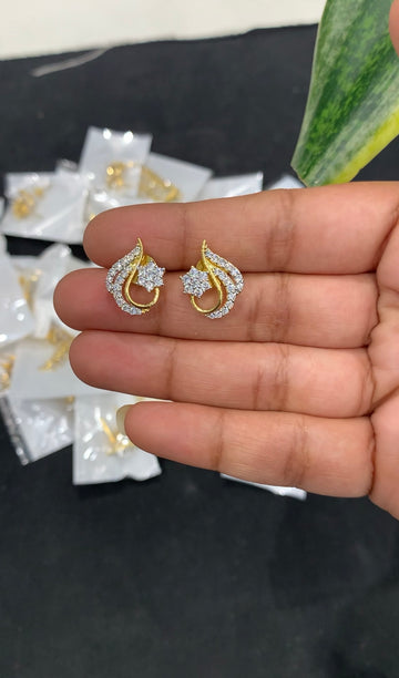 Beautiful Diamond Replica studs with pushback
