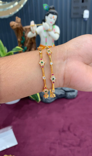 Beautiful CZ multi stone bangles