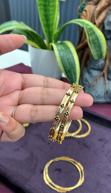 Beautiful black stone bangles