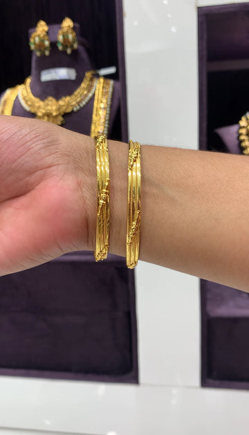 Beautiful micro plated daily wear bangles