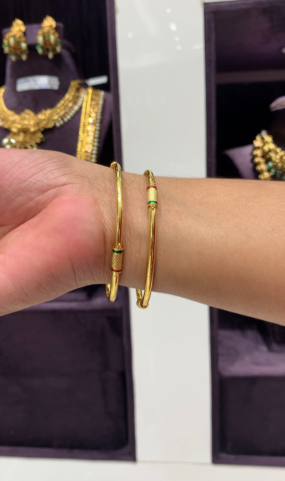 Beautiful micro plated dailywear bangles