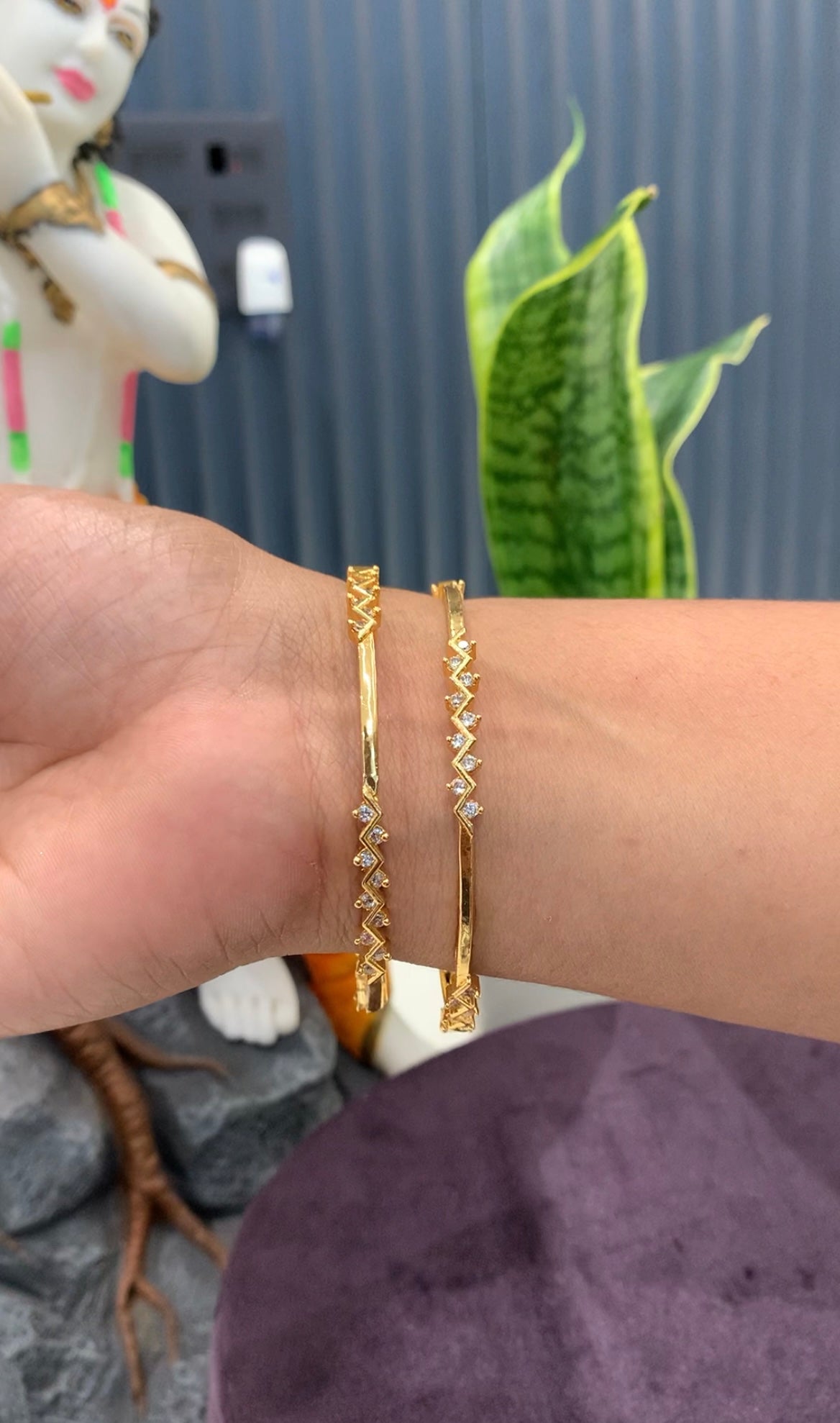 Beautiful CZ stone bangles