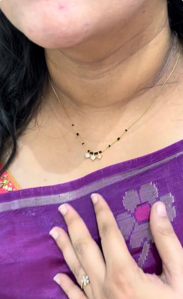 Beautiful italian fancy Blackbeads chain