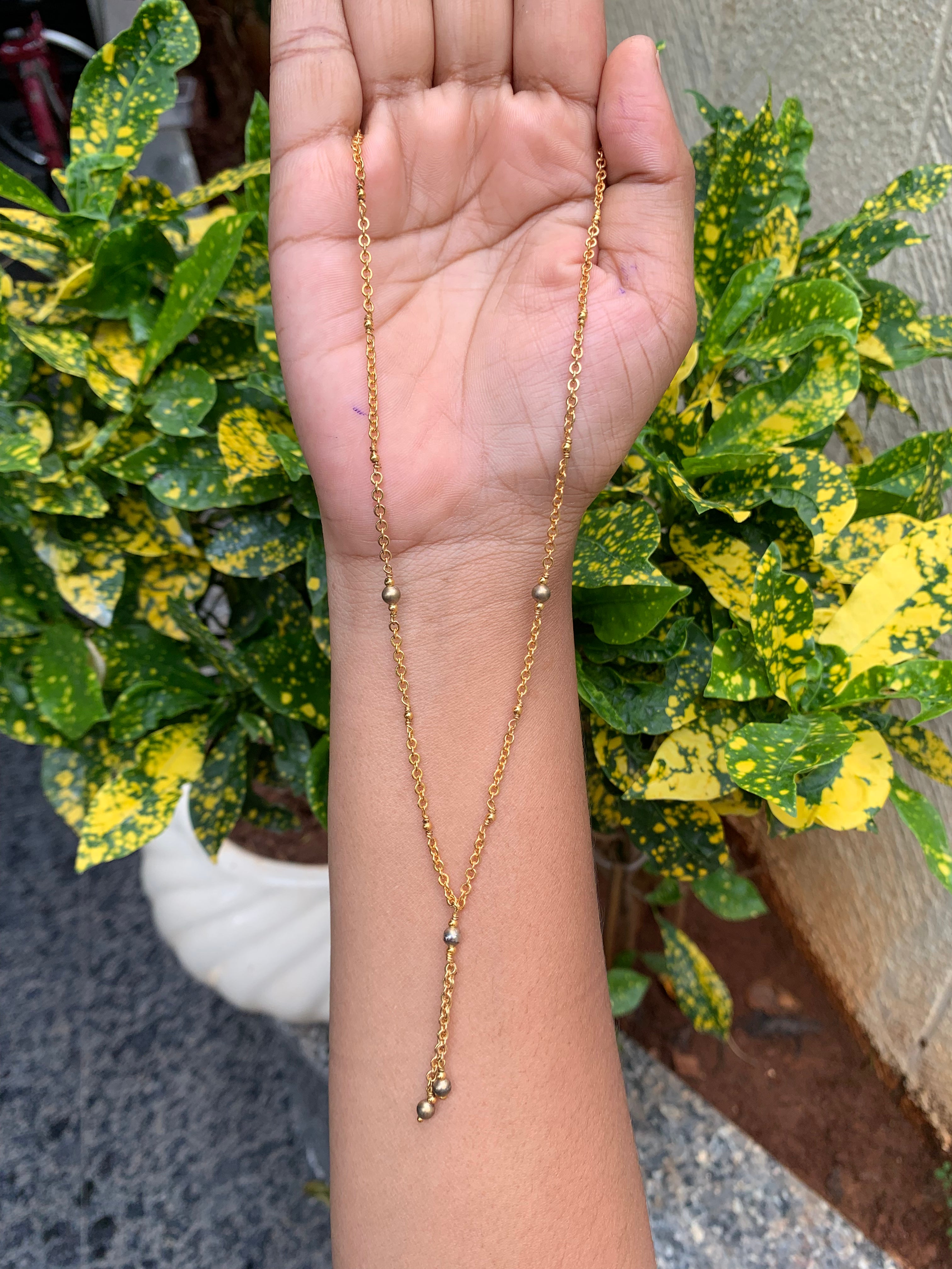 Beautiful simple chandraharam chain 18 inchs long
