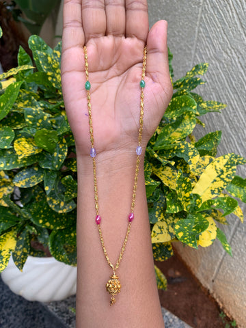 Beautiful simple handmaking beads chain 18 inchs long