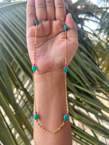 Beautiful simple handmaking beads chain 18 inchs long