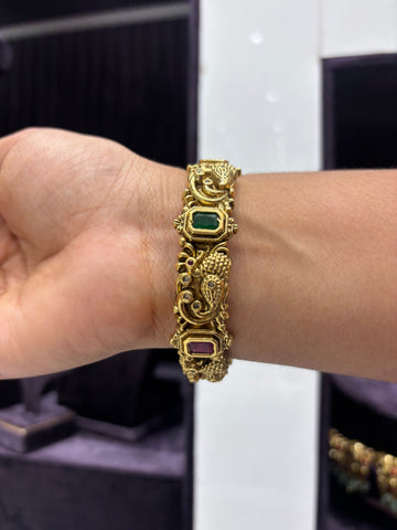 Nakshi peacock openable bangle