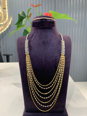 Beautiful customised chandraharam set