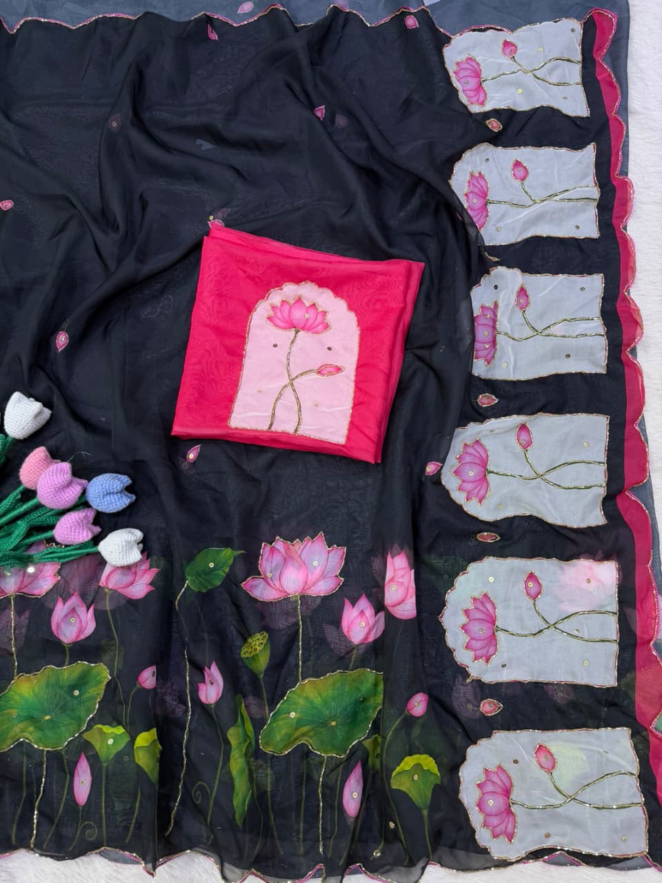 Soft tebby silk saree