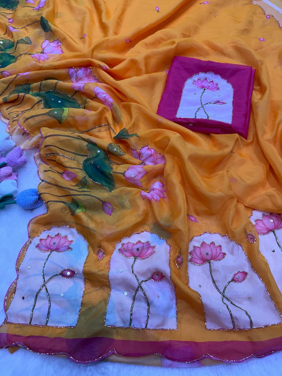 Soft tebby silk saree