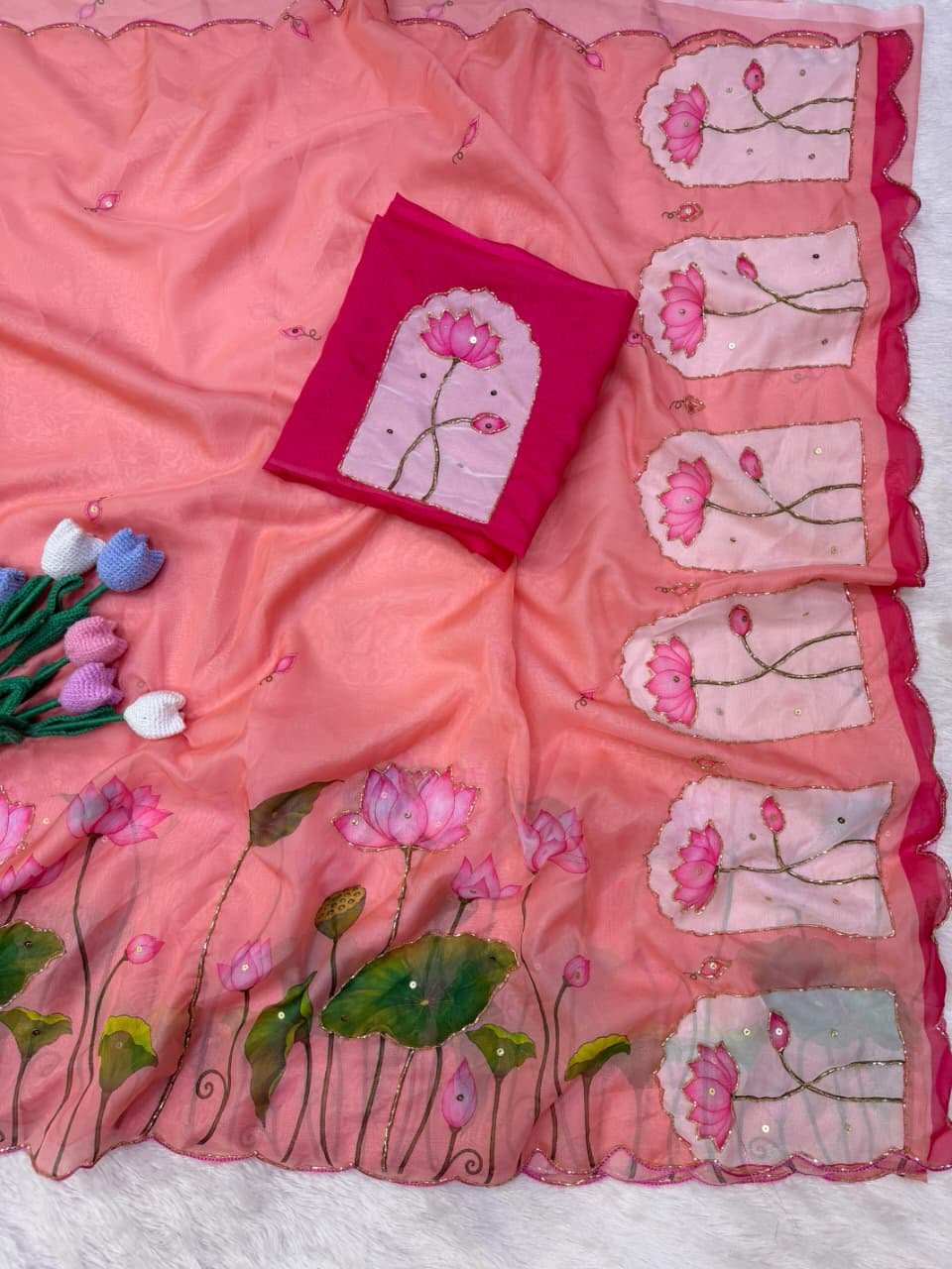 Soft tebby silk saree