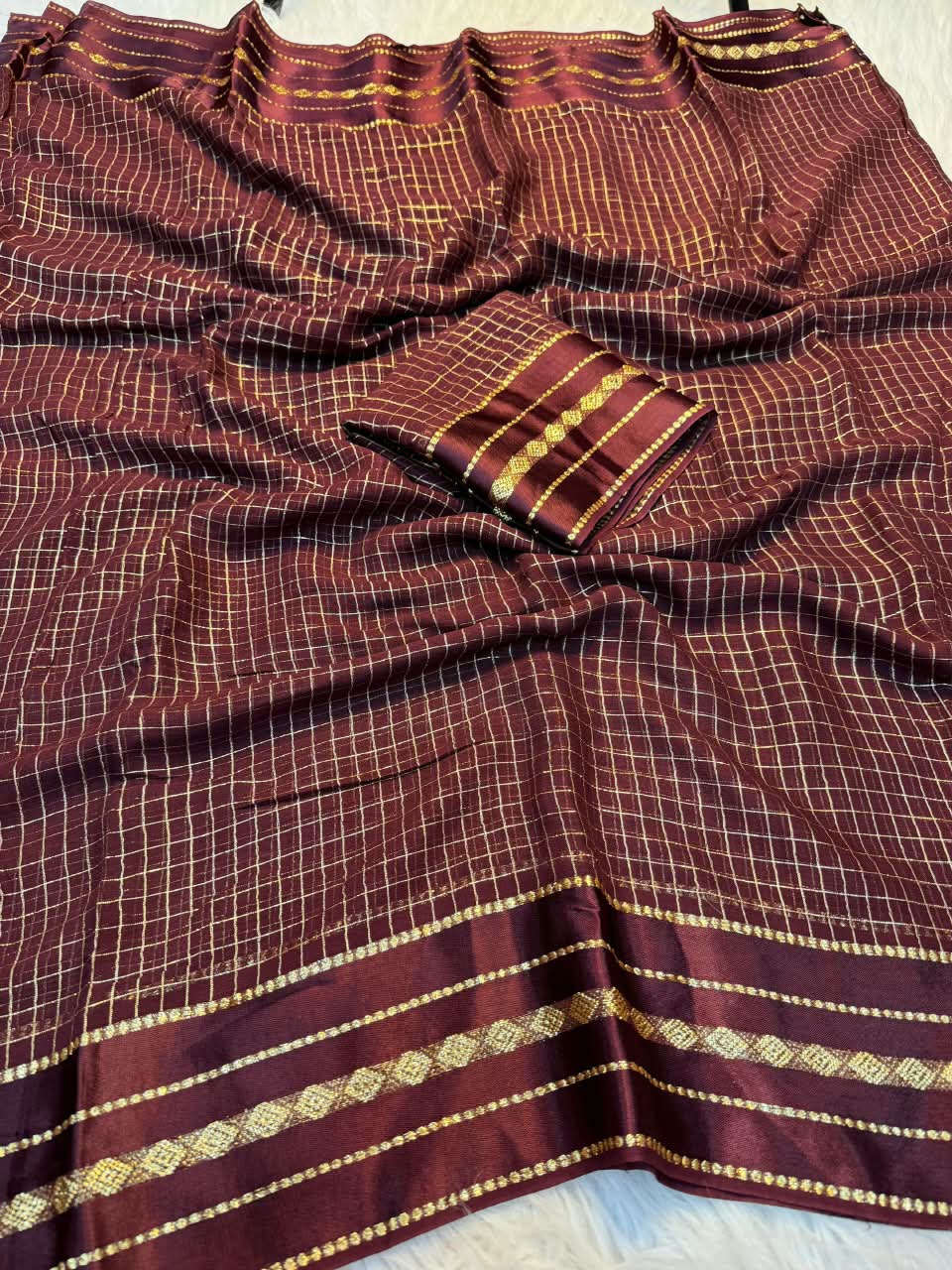 Viscose georgette saree