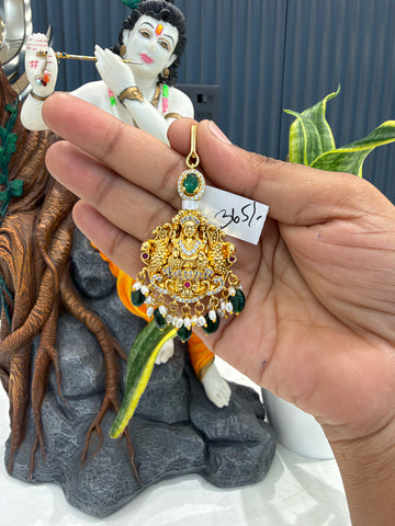 Beautiful CZ stones & Lakshmi devi tikka