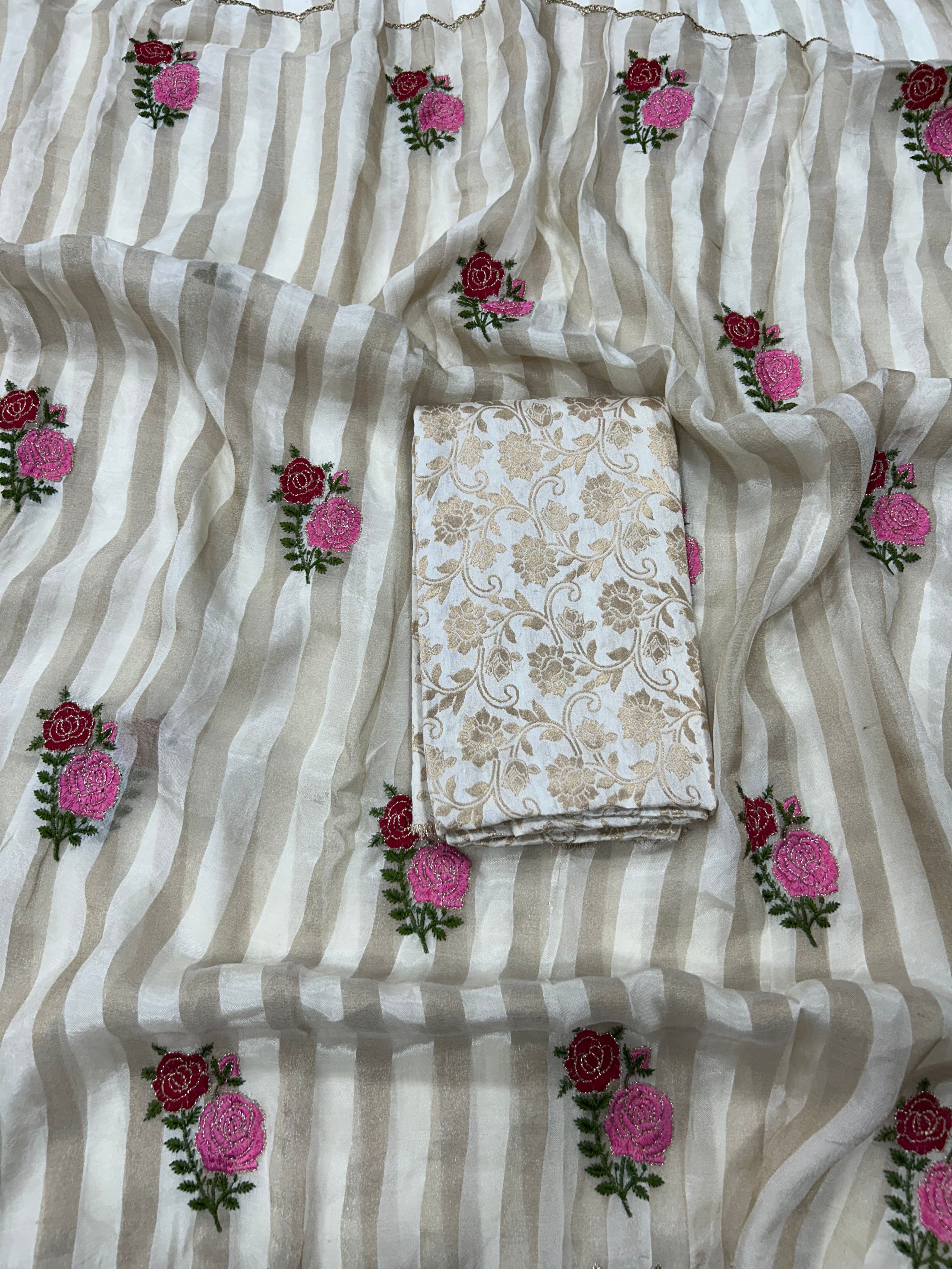 Beautiful tissue silk saree