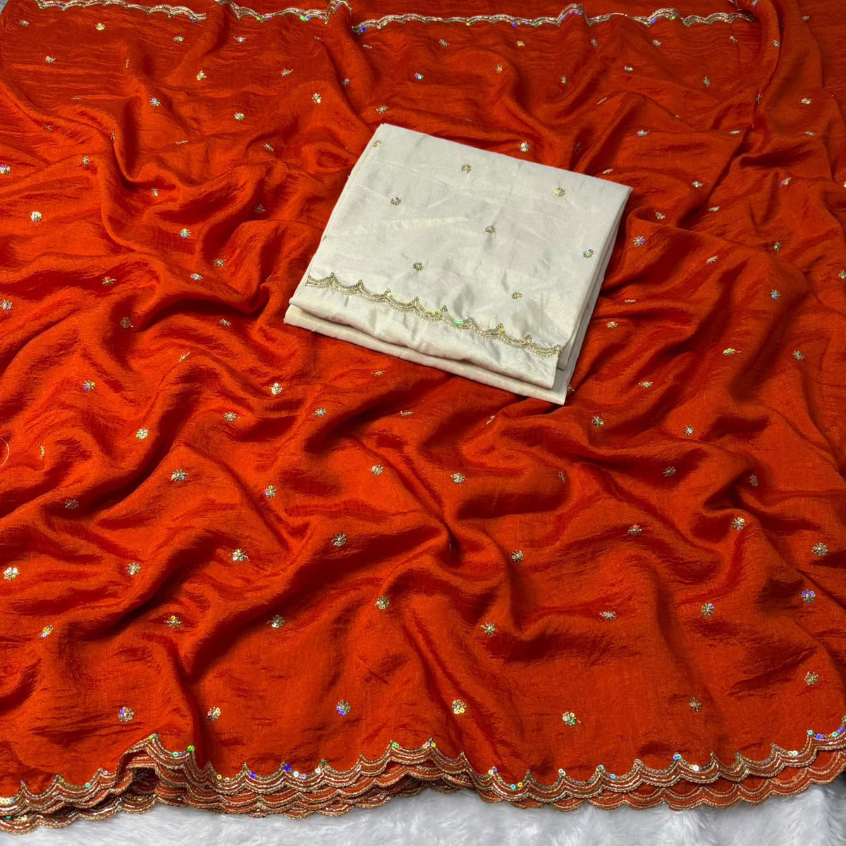 Vichitra silk saree