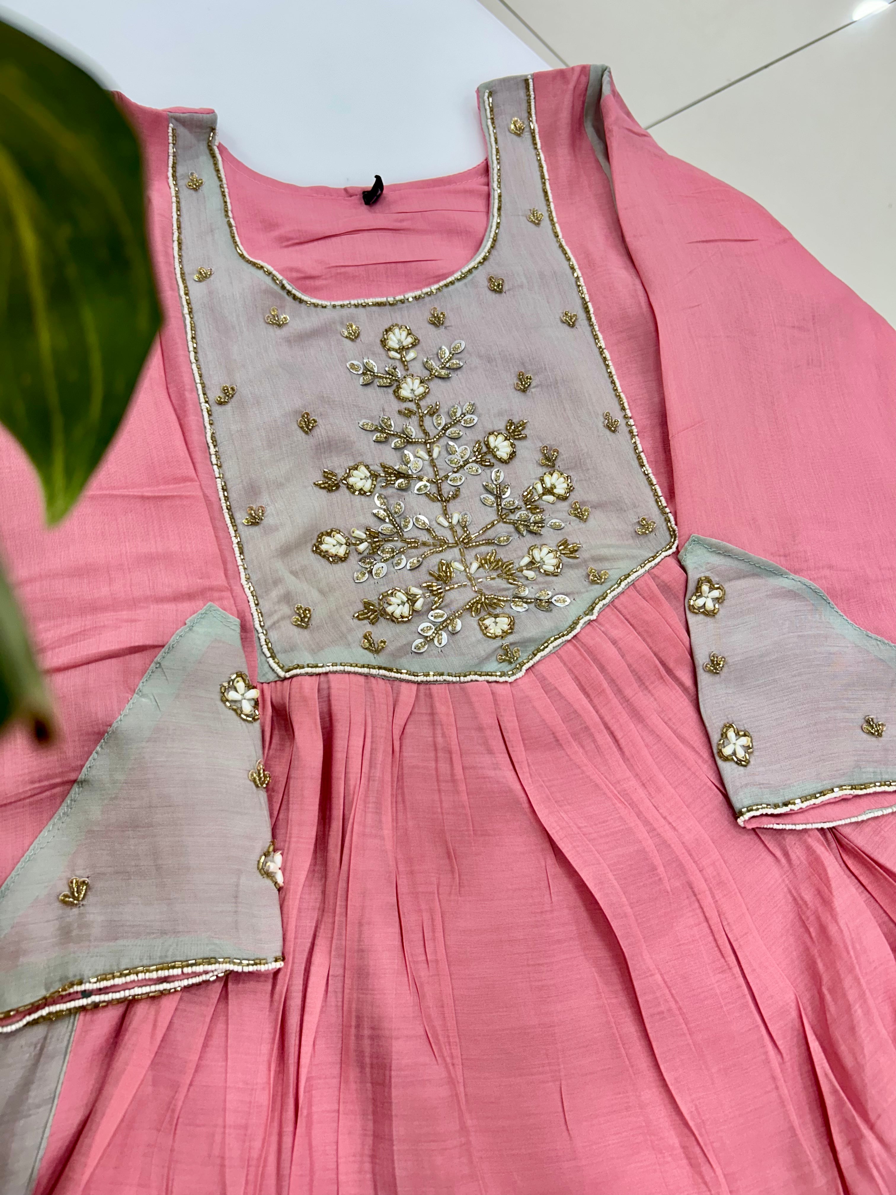 Mul chenderi A-line 3-piece set with linning