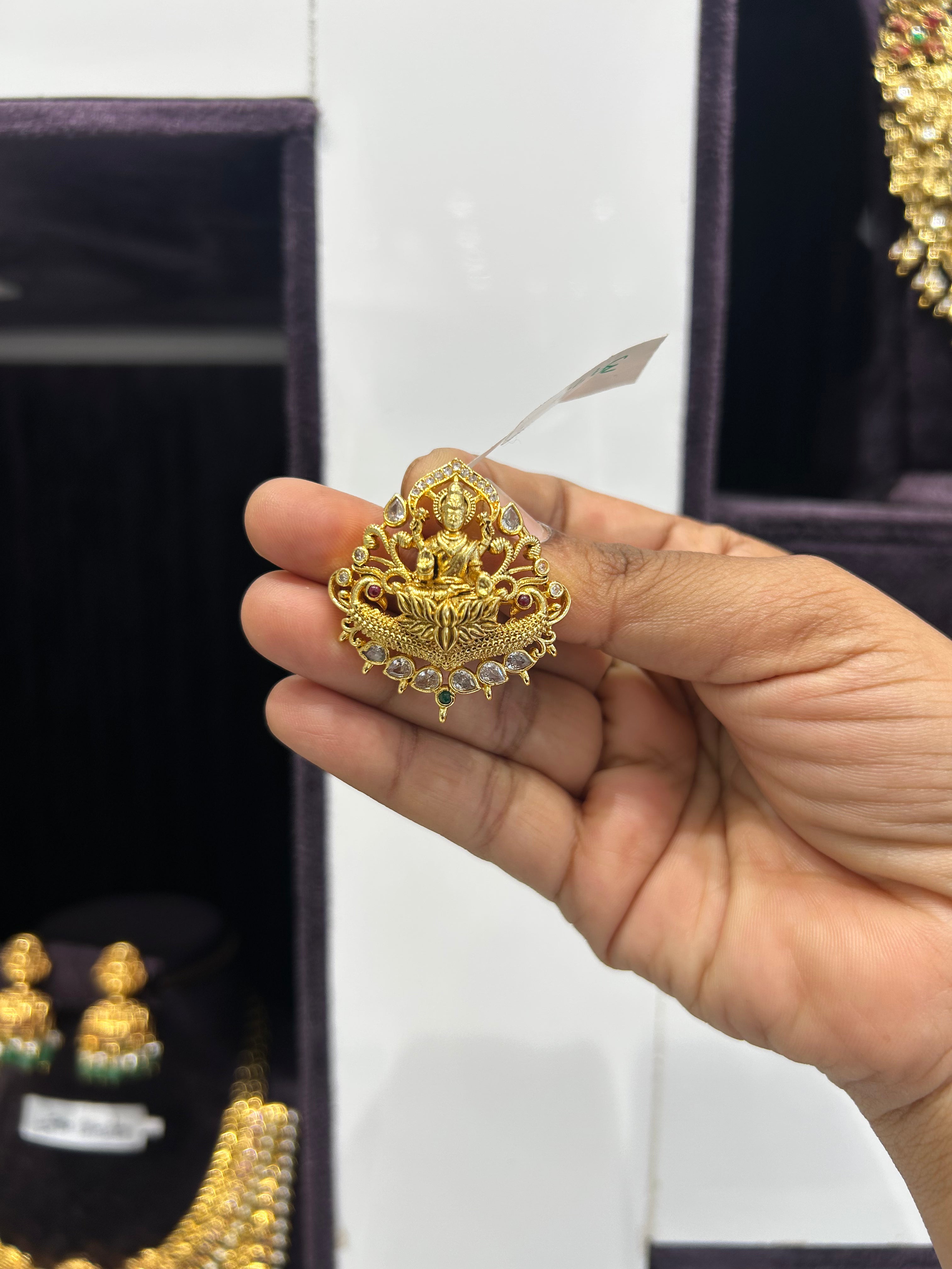 Beautiful Lakshmi devi pendant with backhook