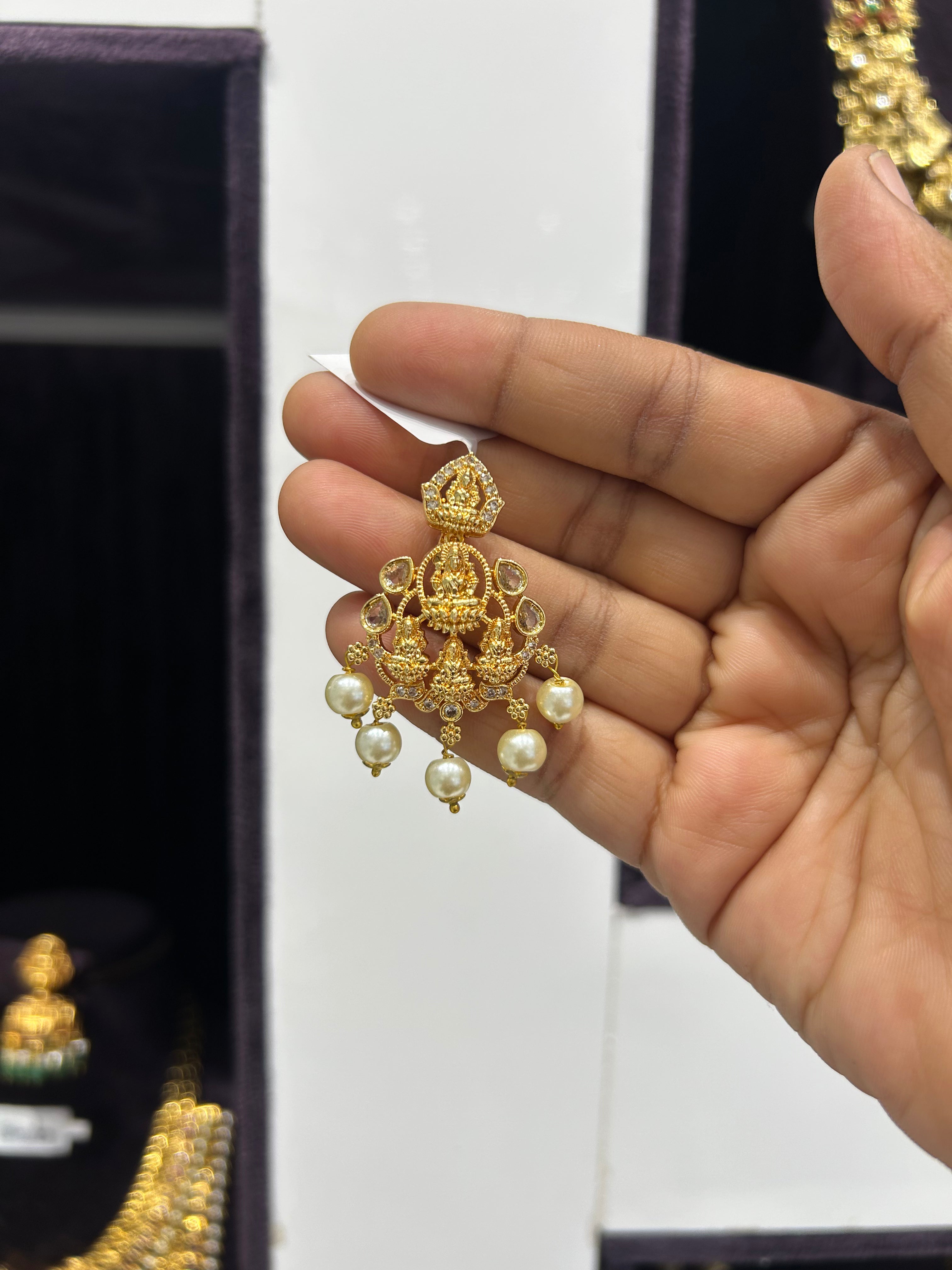 Beautiful Lakshmi devi pendant with backhook