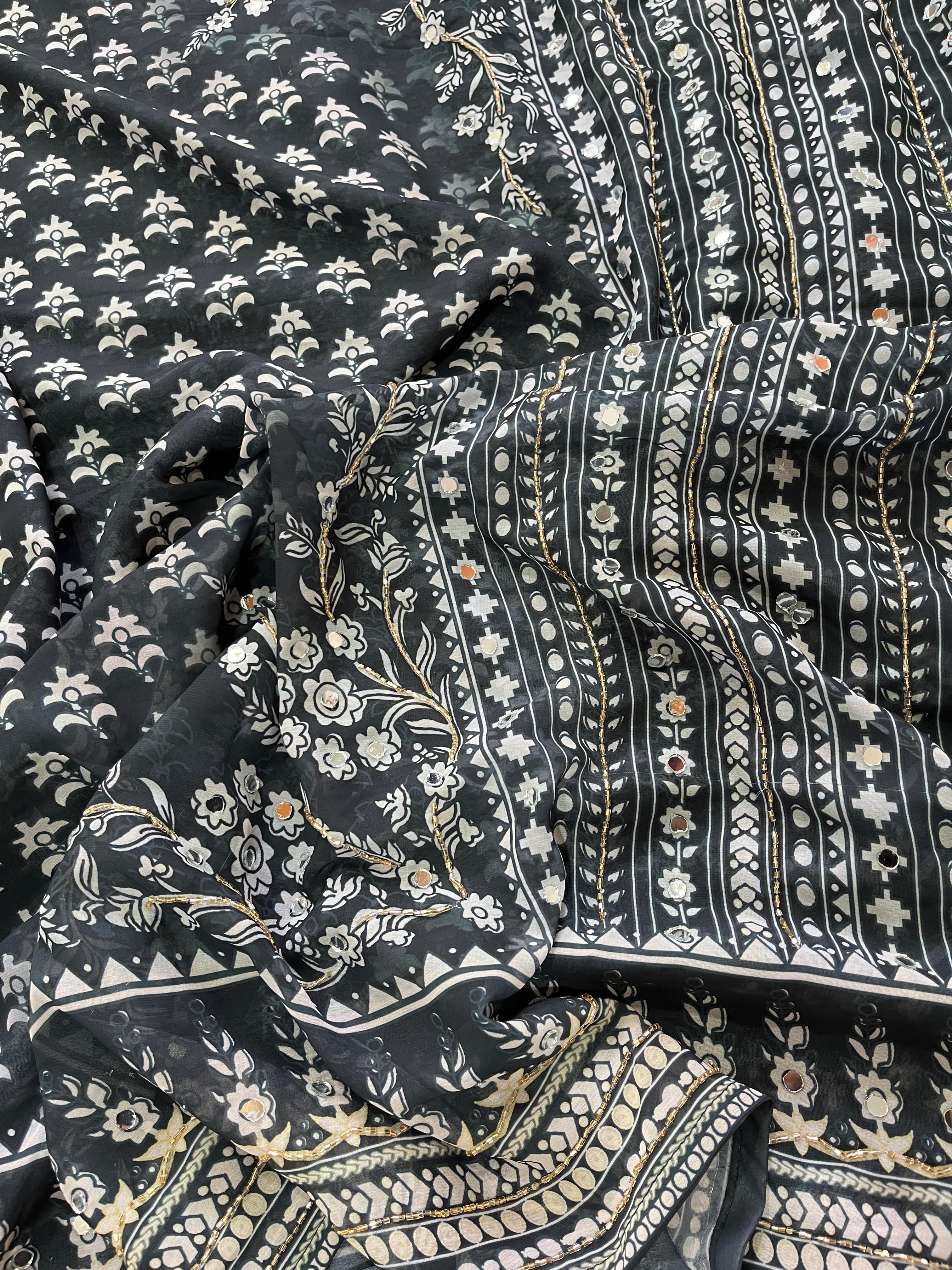 Premium georgette saree