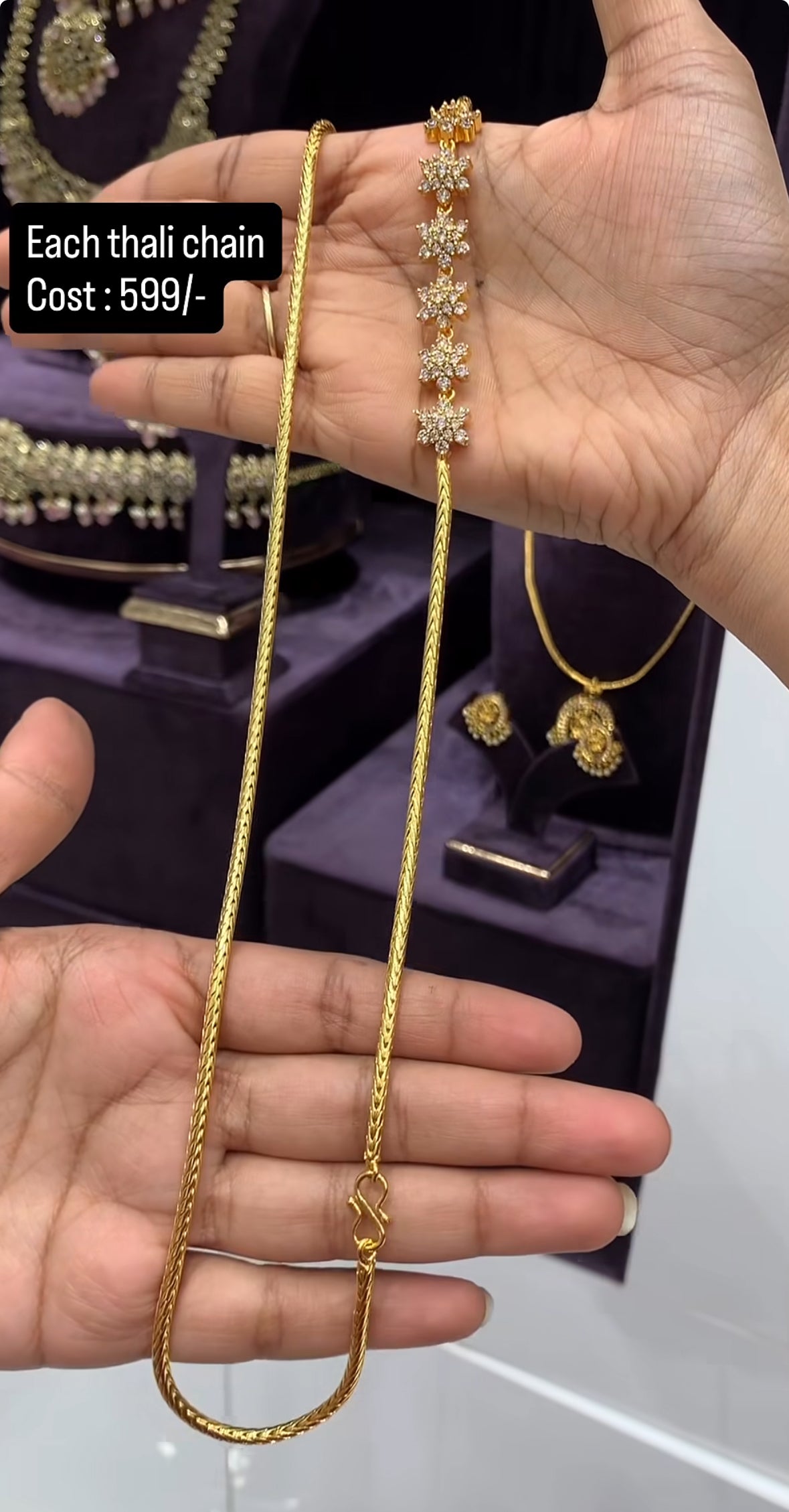 Beautiful thali chain 24 inch and hook