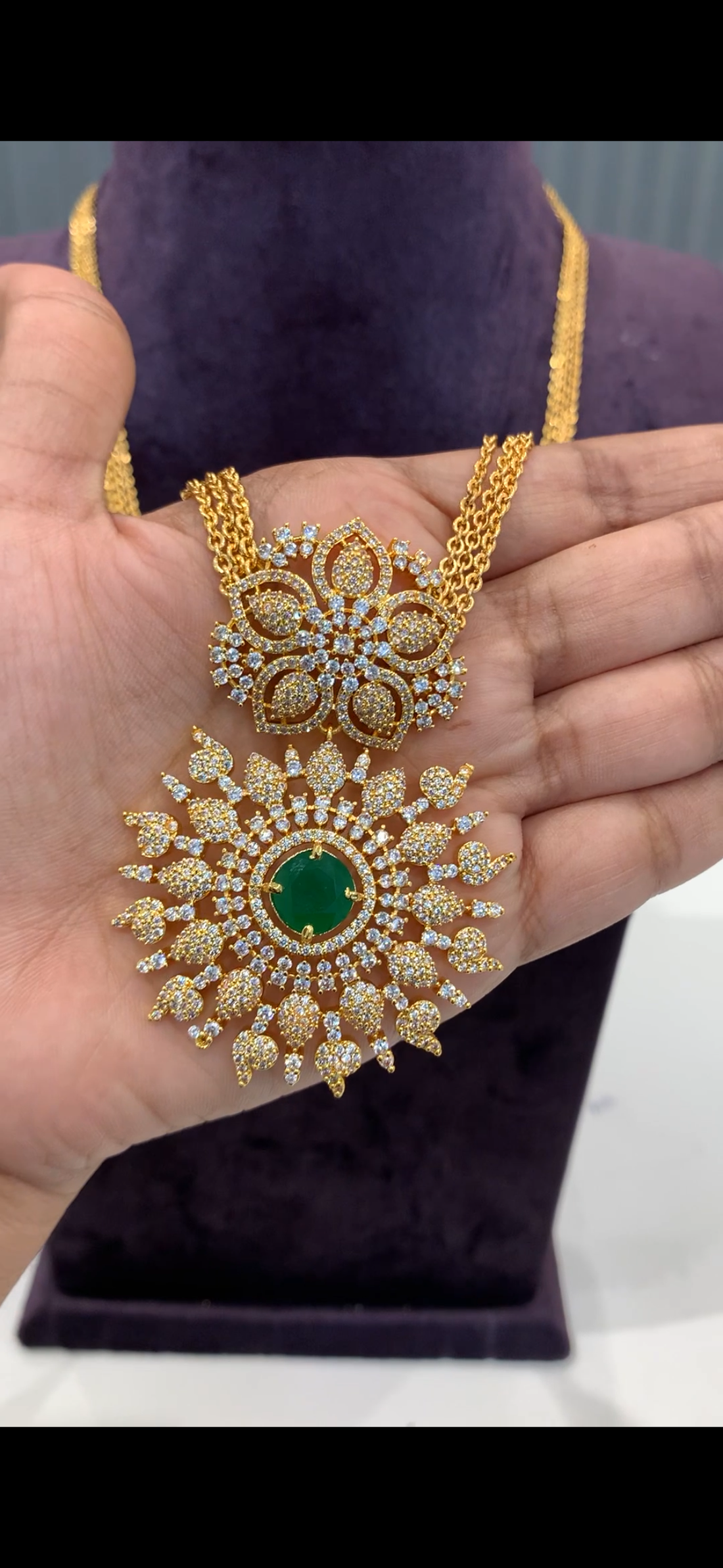 Beautiful Chandraharam with locket