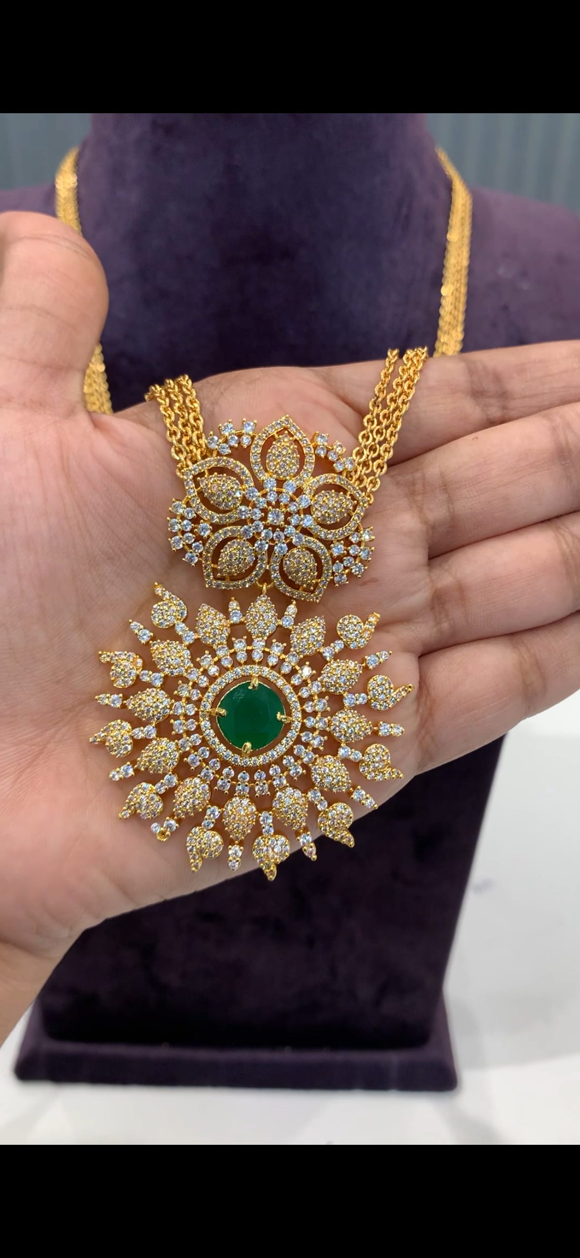Beautiful Chandraharam with locket
