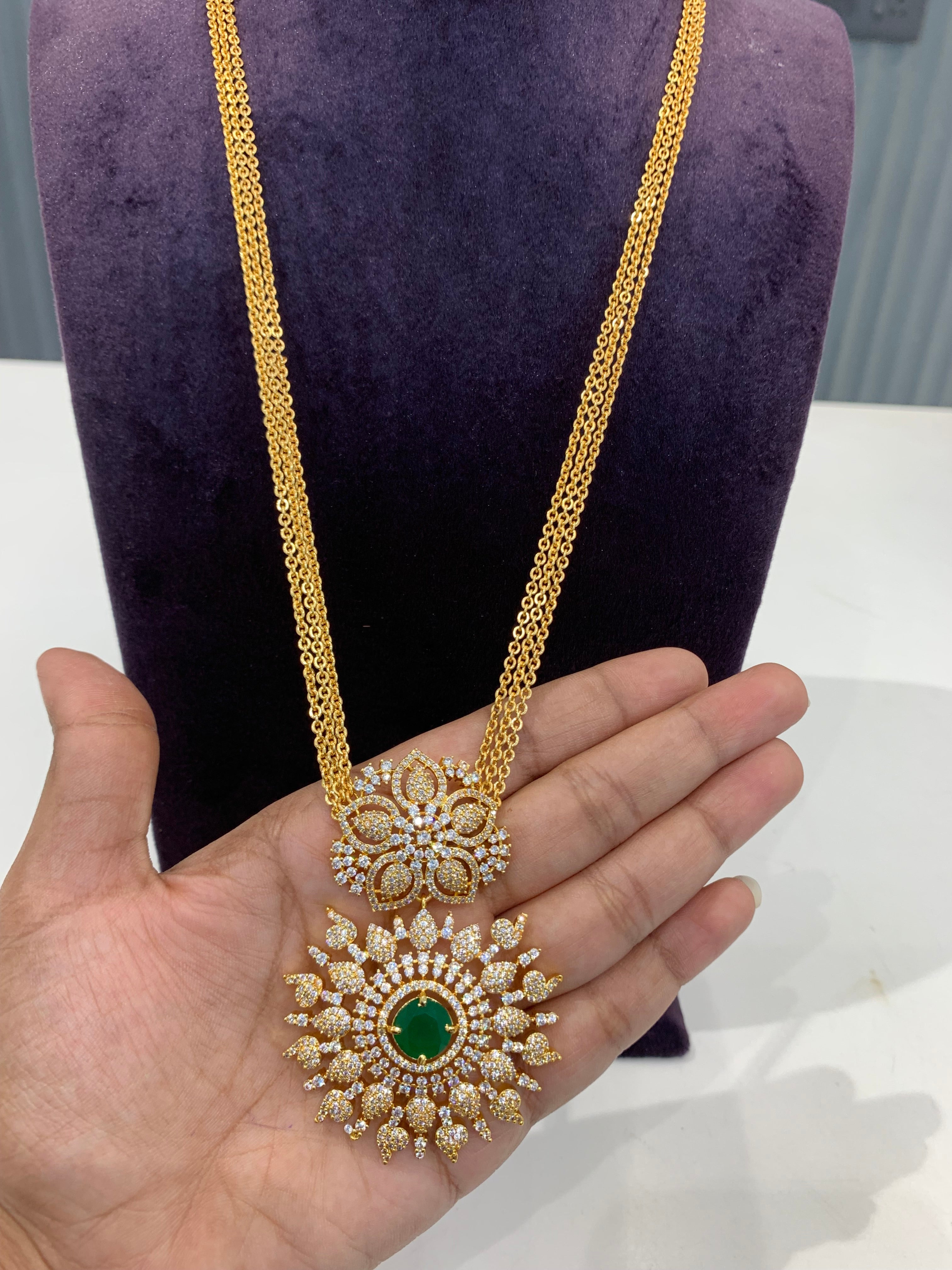 Beautiful Chandraharam with locket