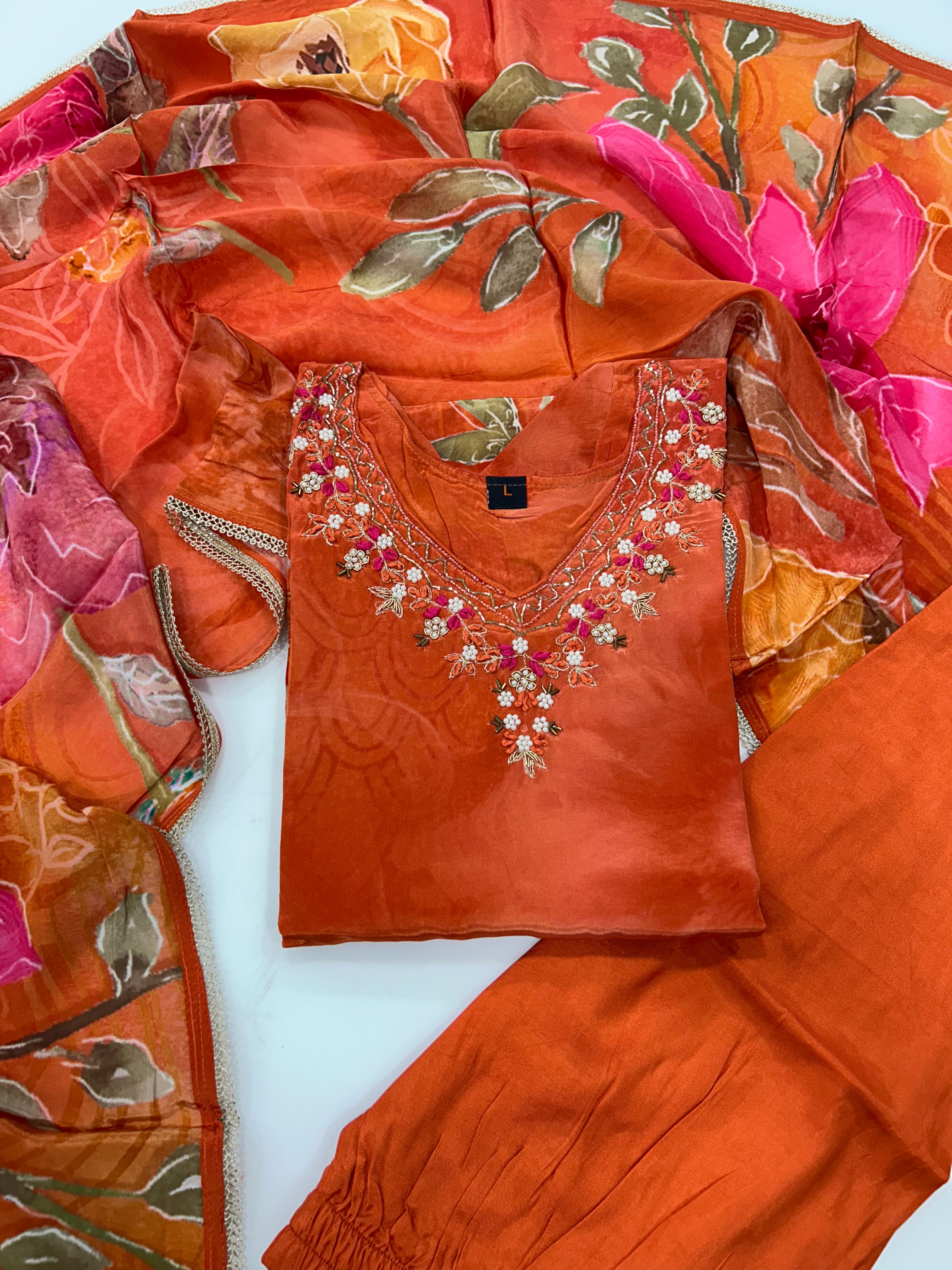 Muslin fabric 3-piece set