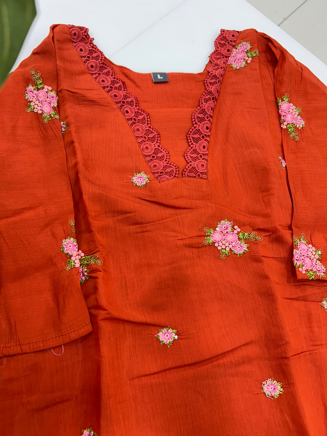 Mul chenderi A-line frock