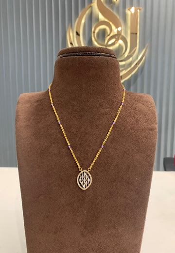 Beautiful locket with Simple Chandraharam chain 18 inchs long