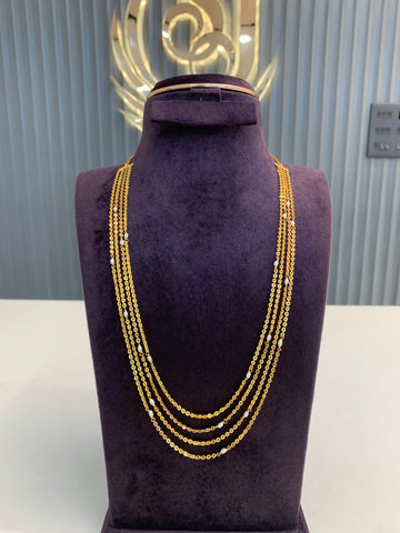 Beautiful 4 steps Chandraharam chain 22 inchs long
