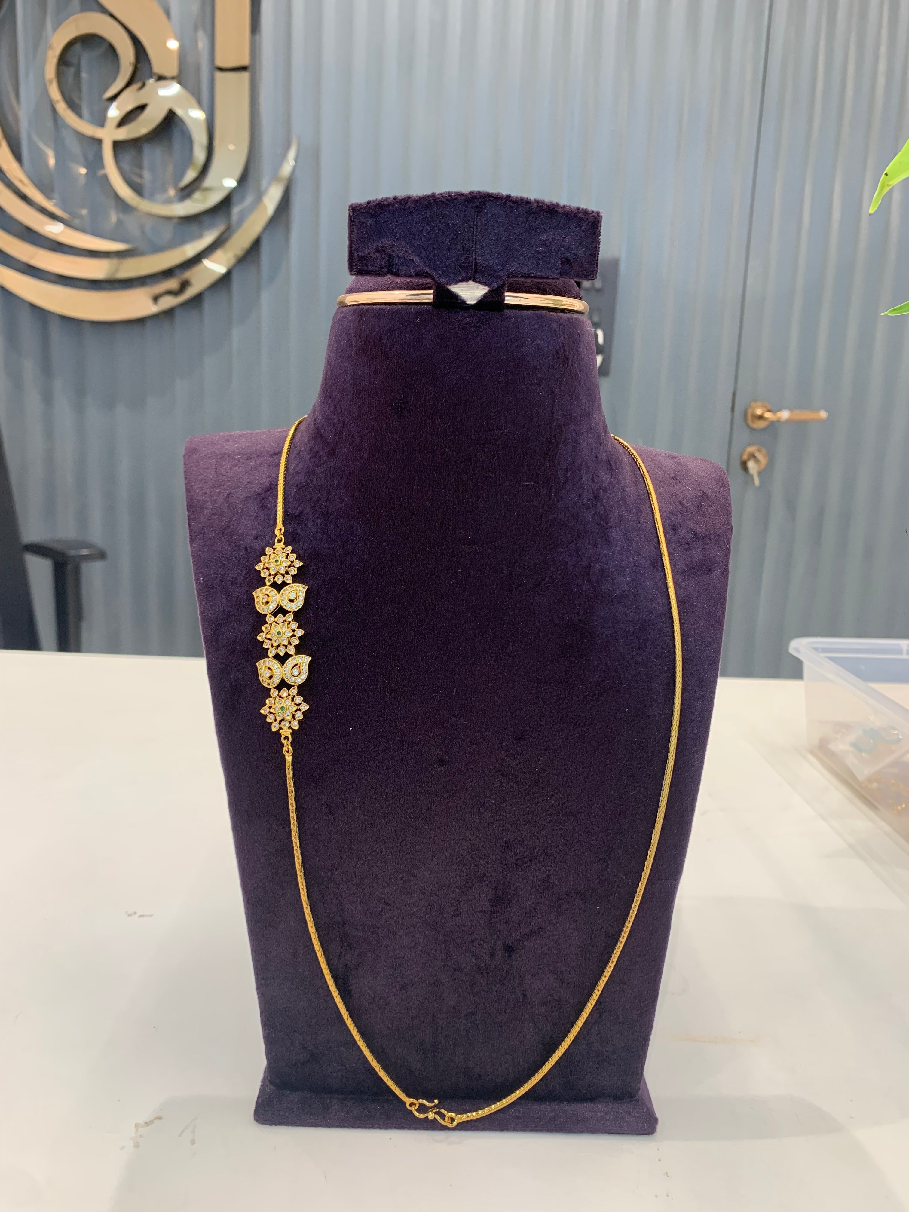 Beautiful thali chain with side pendant