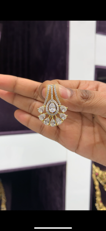 Beautiful Diamond Replica pendant with back hook