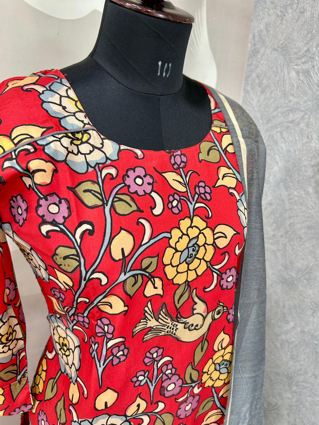 Straight cut penkalamkari 3-piece set