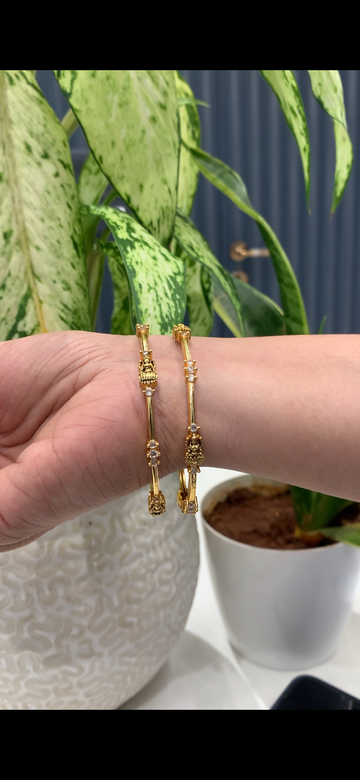 Beautiful lakshmi devi stone bangle