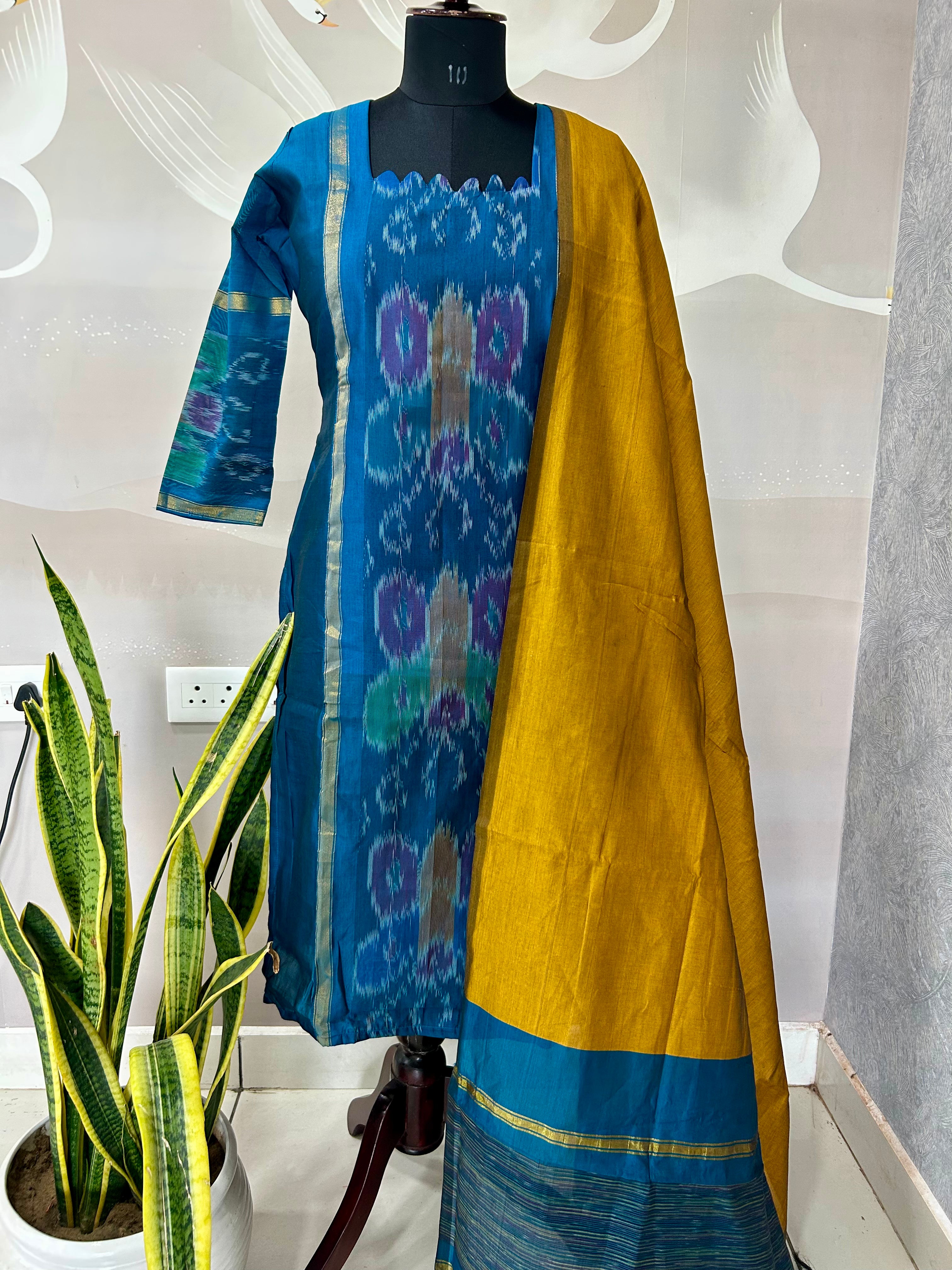 Pochampally straight cut 3-piece set