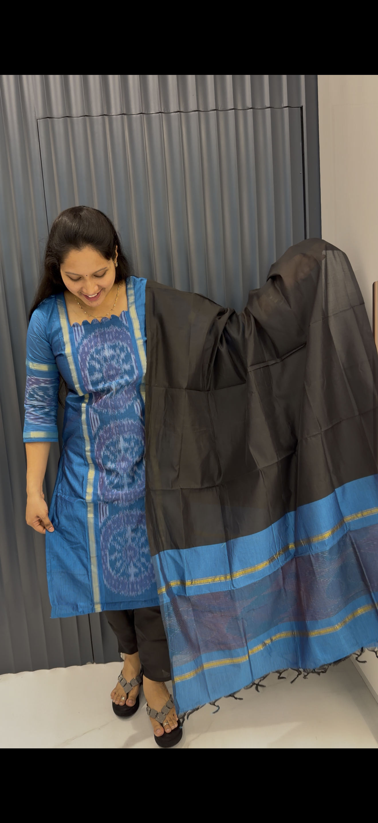 Pochampally straight cut 3-piece set
