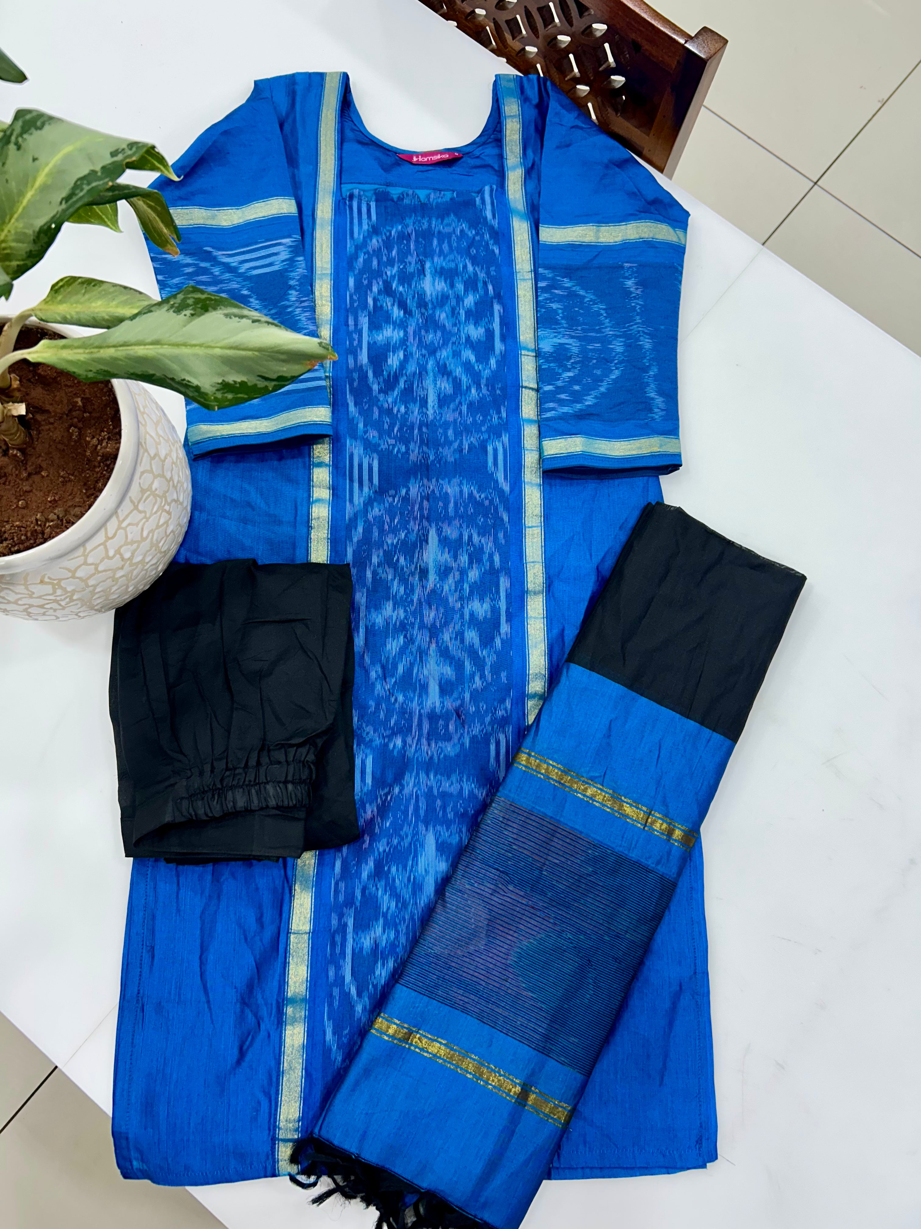Pochampally straight cut 3-piece set