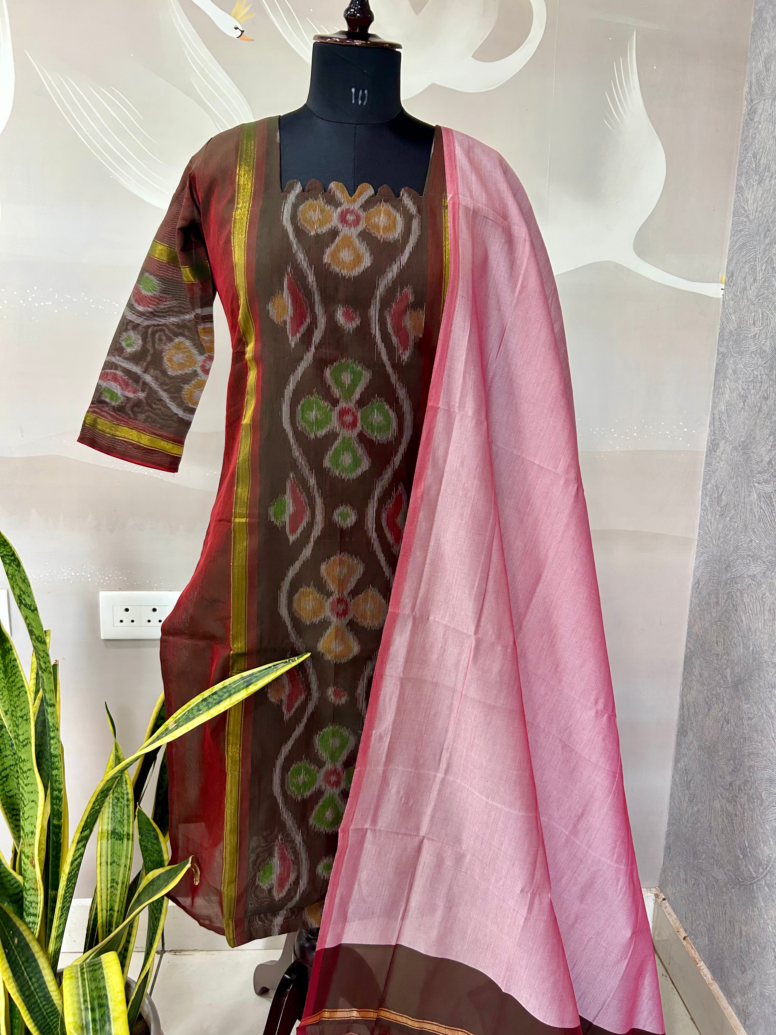 Pochampally straight cut 3-piece set