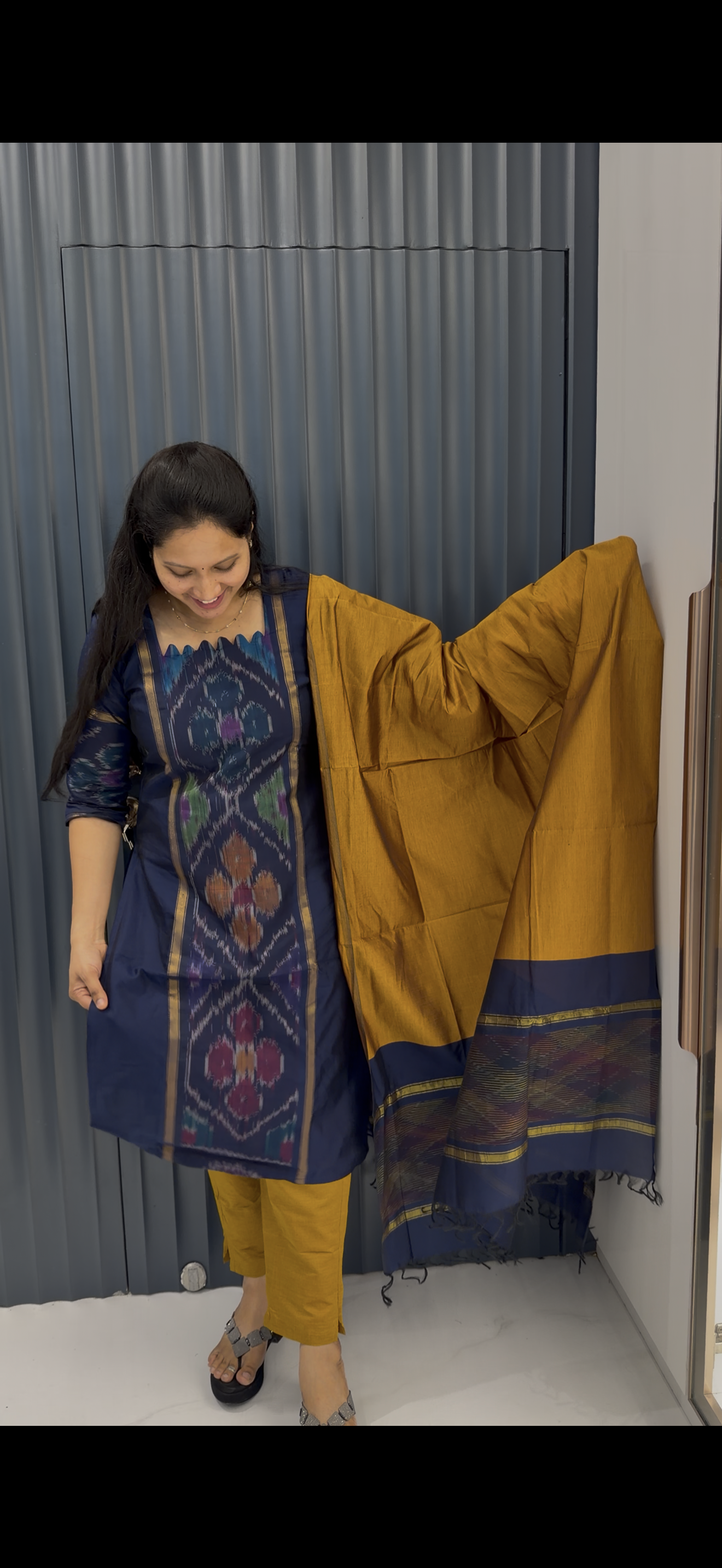 Pochampally straight cut 3-piece set